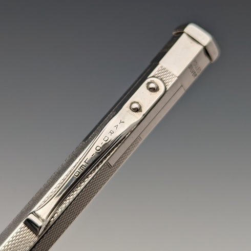 英國復古 Yard O' Red 捲製銀色六角形自動鉛筆(附盒子)